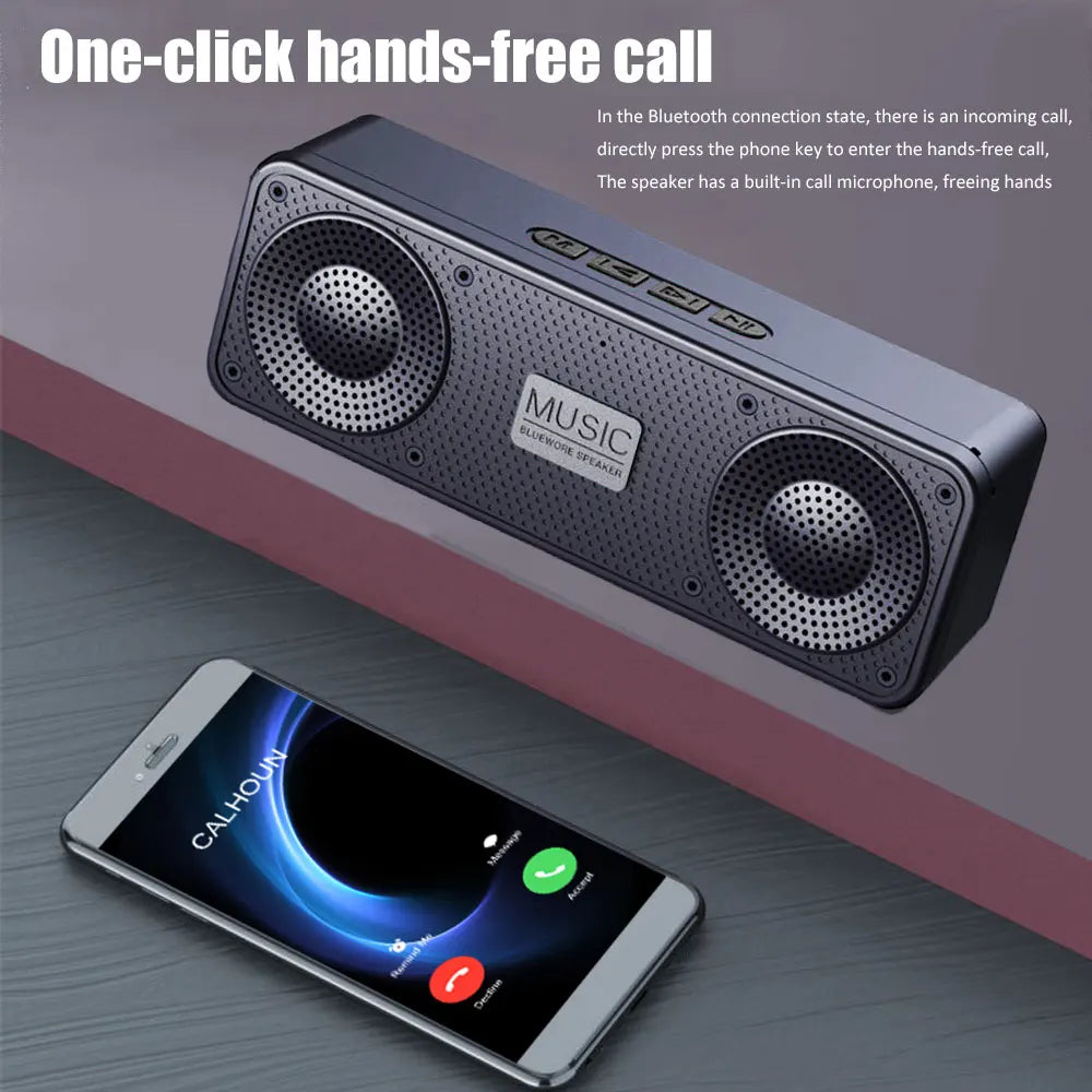 S18 Portable Bluetooth Speaker – Subwoofer, FM Radio, Waterproof