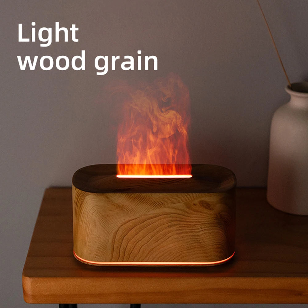 Flame Essential Oil Diffuser – Colorful Mist Humidifier