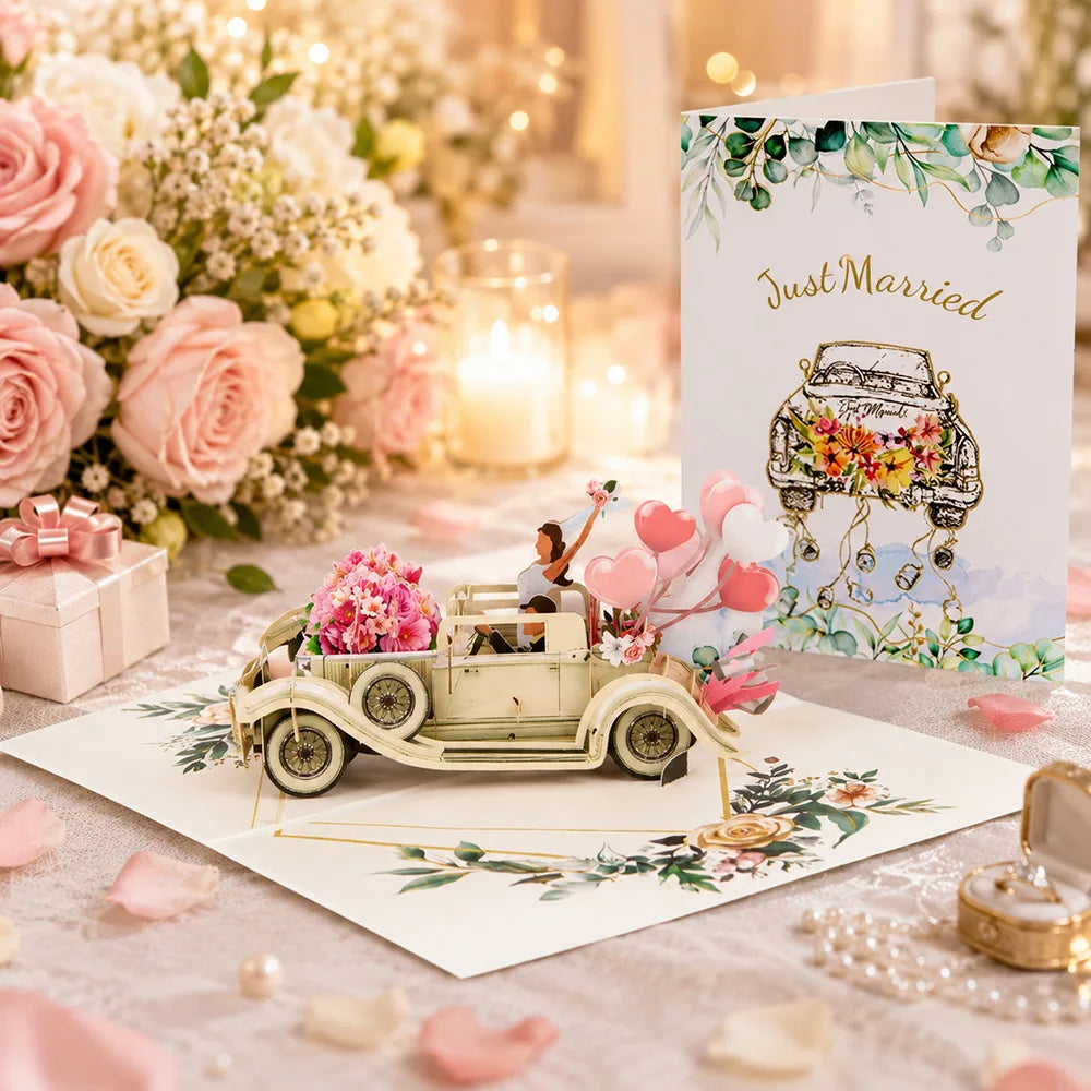 3D Pop-Up Flower Greeting Card – Handmade Card for Any Occasion