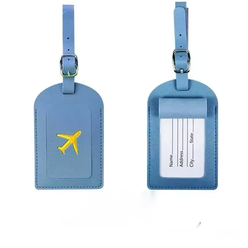 Leather Luggage Tag – Suitcase Name & Address Label