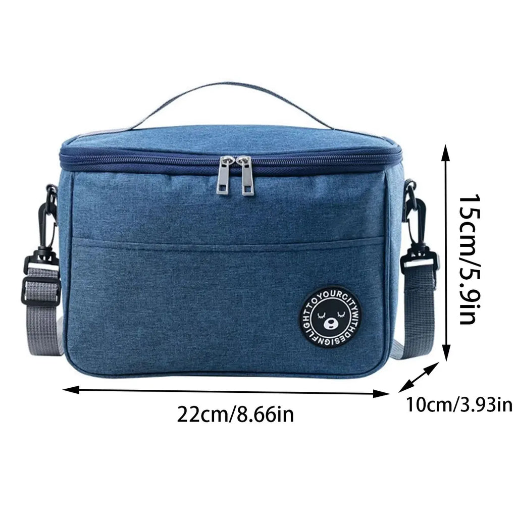 Insulated Bento Lunch Bag with Shoulder Strap