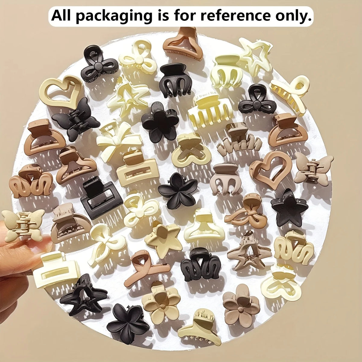 Small Hair Clips Mixed Pack – Beige Hair Accessories