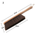 Natural Wood Bristle Brush – Anti-Static Coffee & Desk Brush