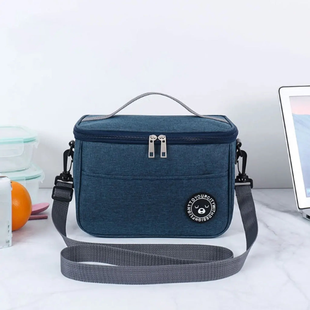 Insulated Bento Lunch Bag with Shoulder Strap