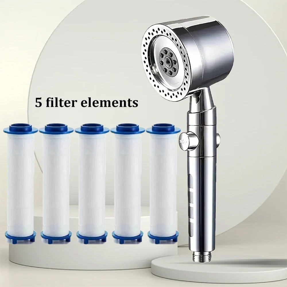 High-Pressure Filter Shower Head – 5 Spray Modes