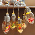 Snow Globe Bulb String Lights – Christmas Tree & Mantel Decor