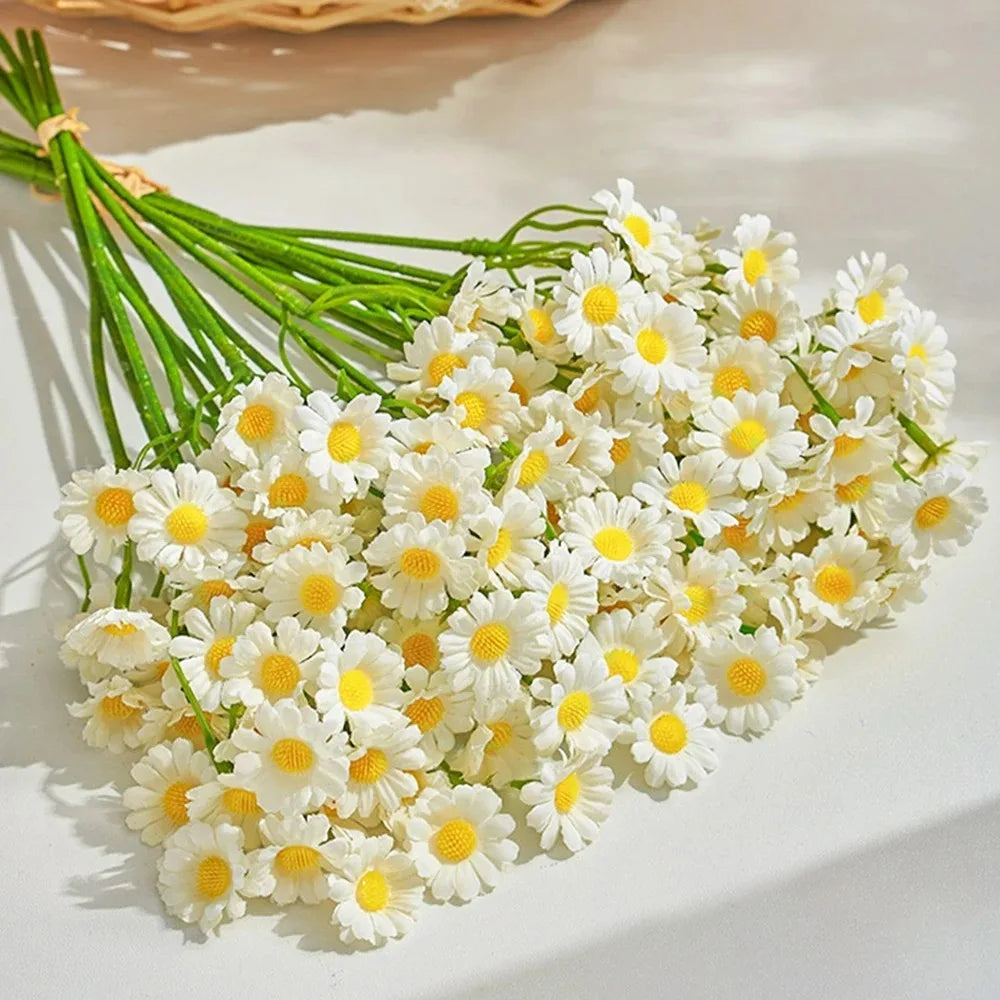 Artificial Daisy Bouquet – Faux Flowers for Table Decor