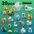 Mini Animal Figurines (20 pcs) – Fairy Garden & Christmas Decor