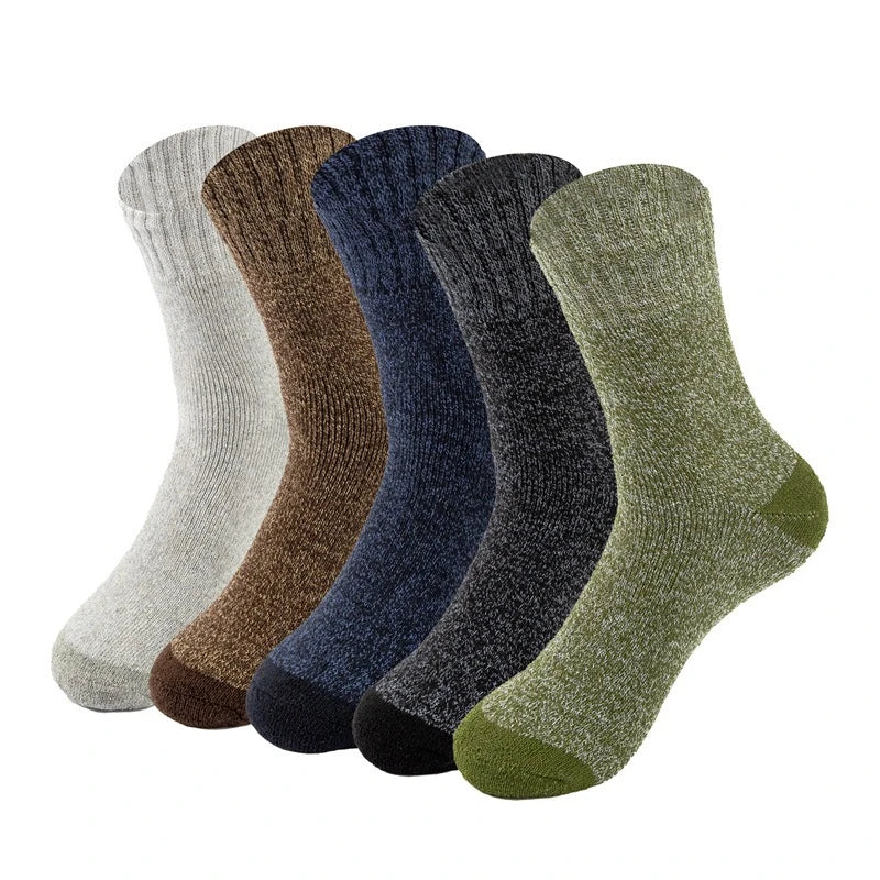 Thick Merino Wool Winter Socks – Thermal Towel Sole