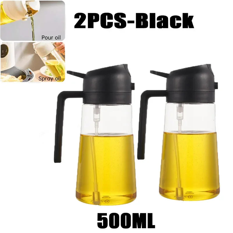 2-in-1 Oil Sprayer & Brush – For Air Fryer, Salad & Grilling
