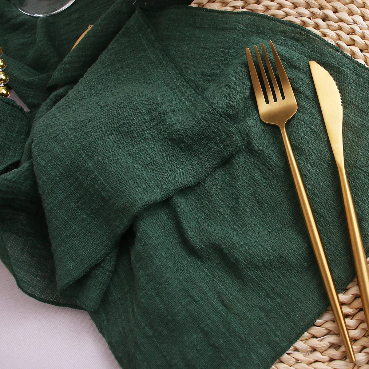 Cotton Gauze Napkins (Set of 6) – Christmas Table Linen