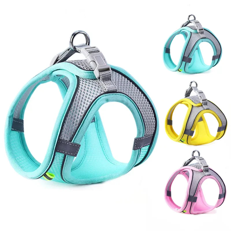 Reflective Dog & Cat Harness Vest with Leash