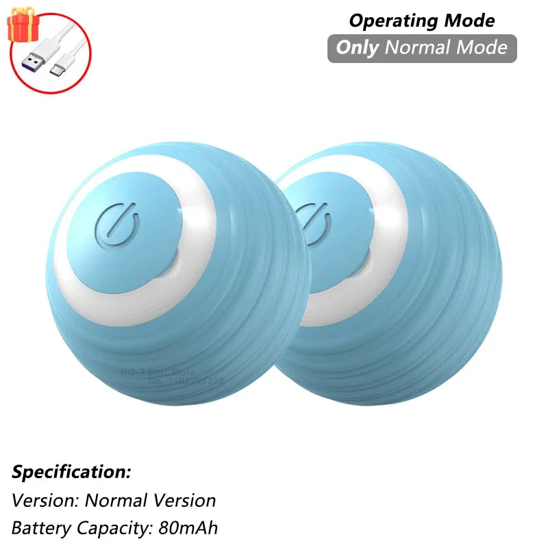 Automatic Rolling Cat Ball with Tail – Rechargeable Interactive Toy