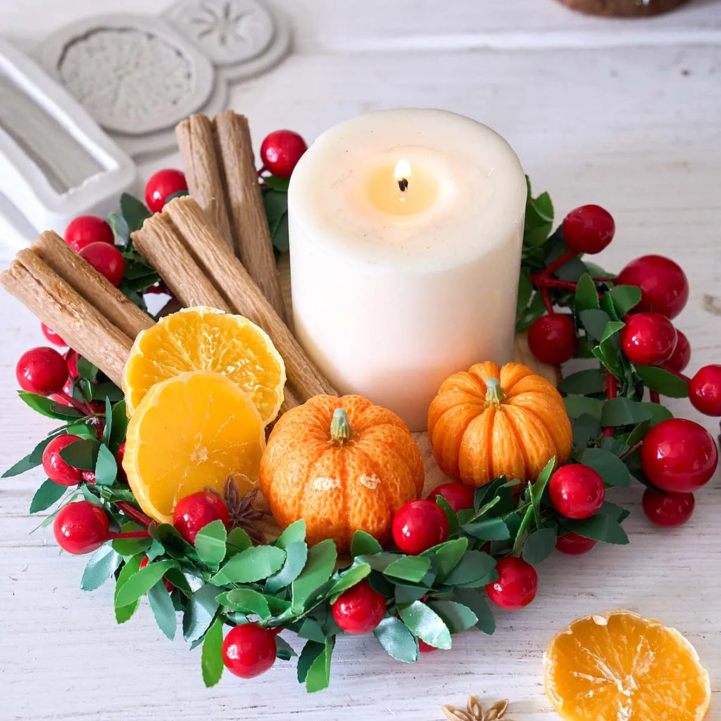 3D Cinnamon, Star Anise & Lemon Silicone Mold – Christmas Baking & Candles