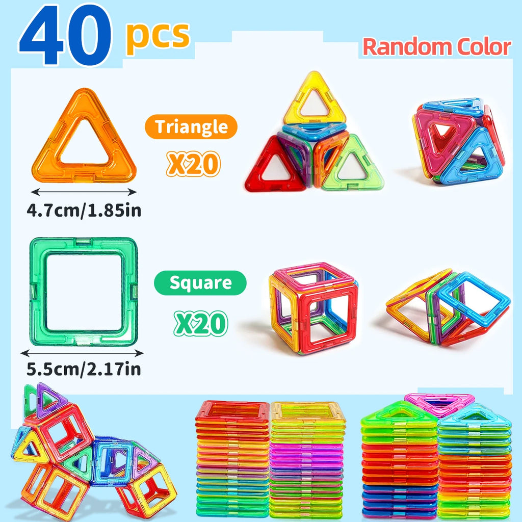Magnetic Building Blocks – STEM Construction Toy for Kids