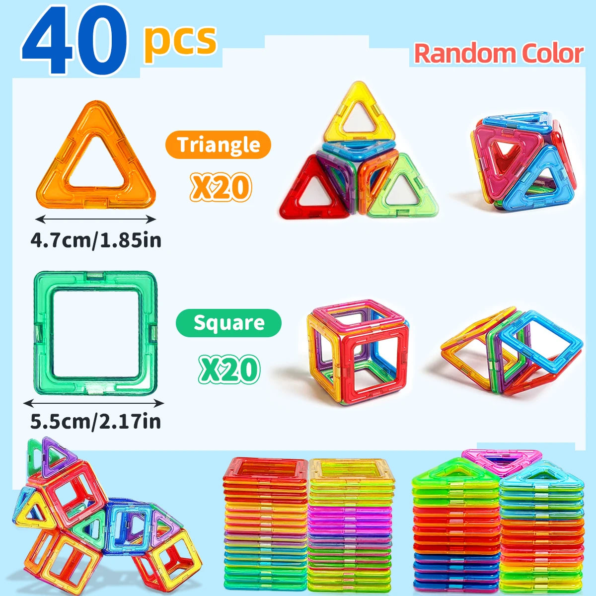 Magnetic Building Blocks – STEM Construction Toy for Kids