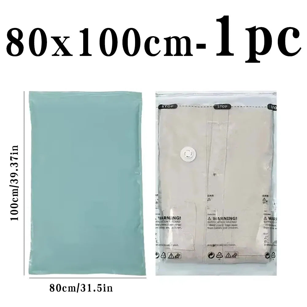 Vacuum Storage Bags – No Pump Needed for Clothes & Bedding