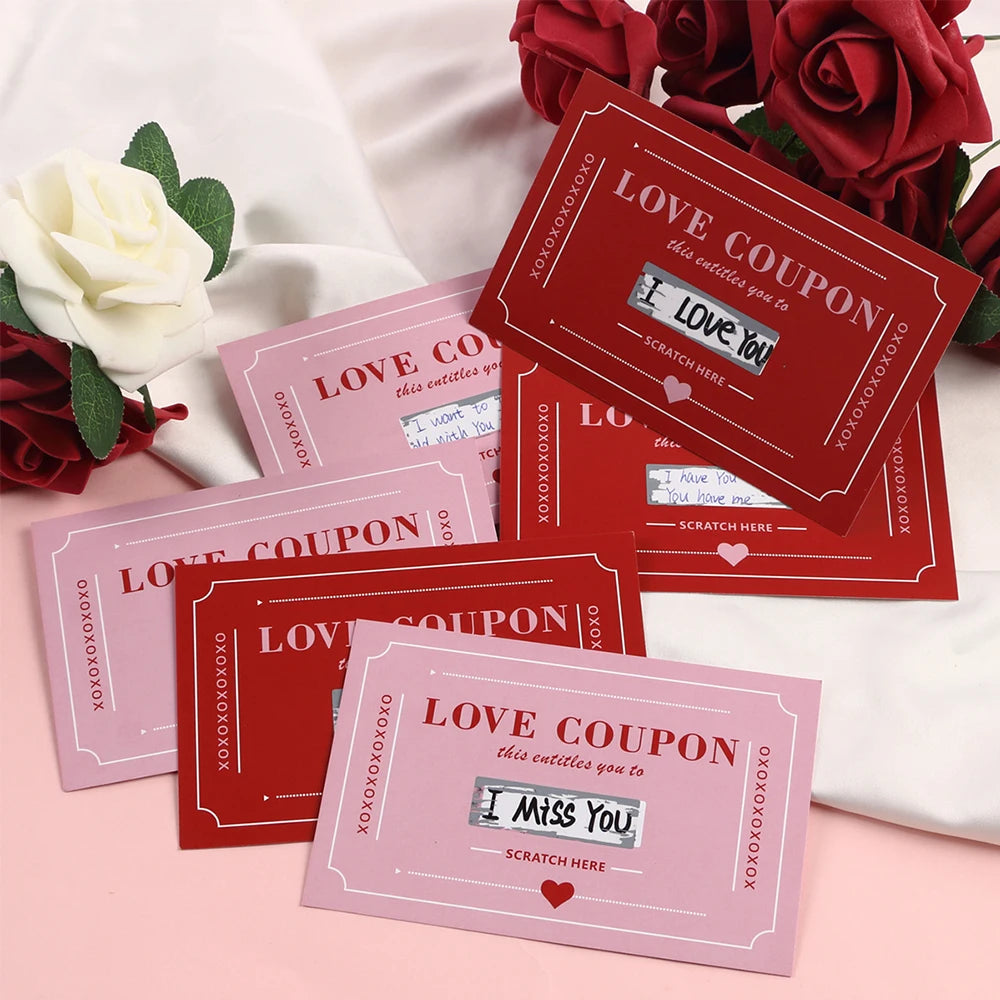 Scratch-Off Love Coupons for Couples – Valentine's & Anniversary Gift