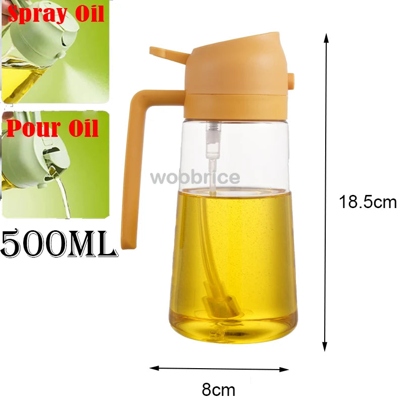 2-in-1 Oil Sprayer & Brush – For Air Fryer, Salad & Grilling