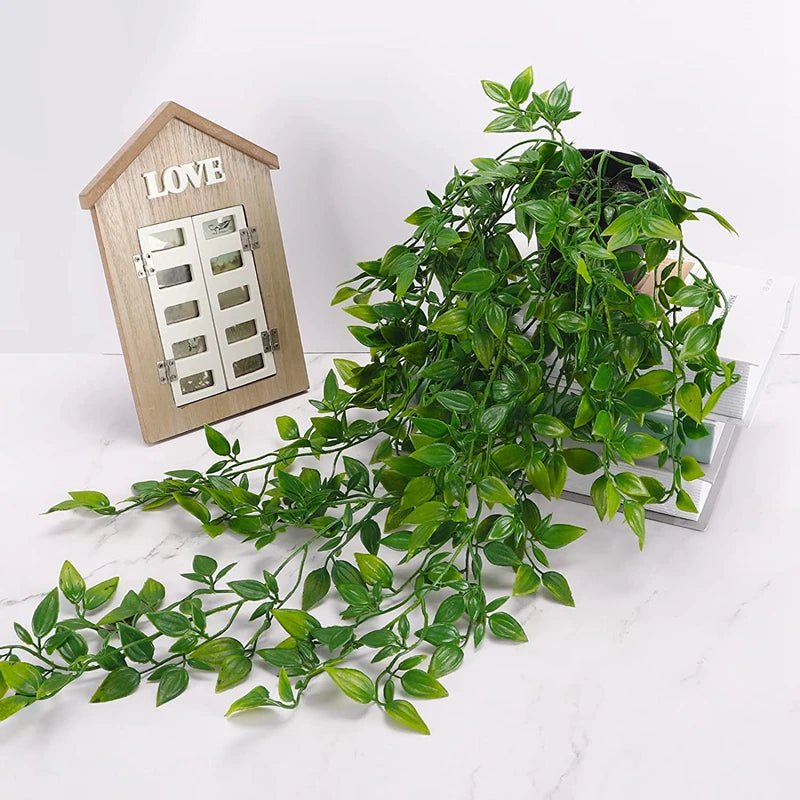 Artificial Hanging Ivy Plants with Pots – Indoor Home Decor