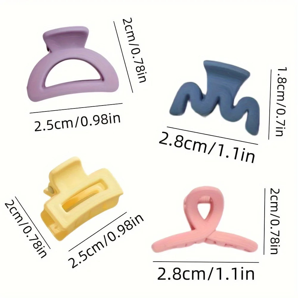 Matte Hair Claw Clips (20 pcs) – Candy Colors