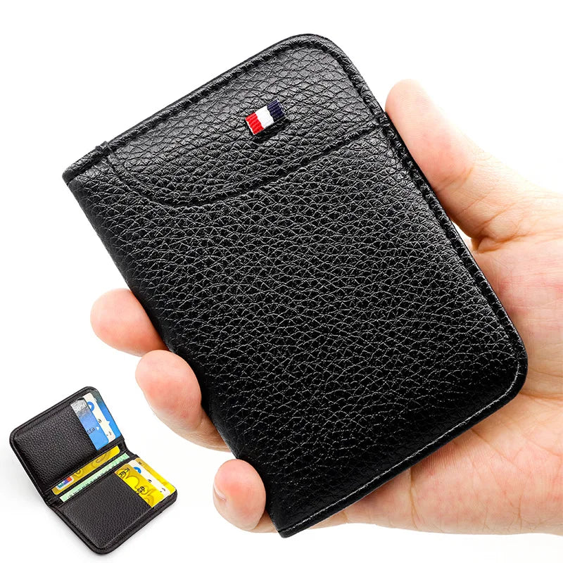 Slim PU Leather Card Wallet – Minimalist Card Holder