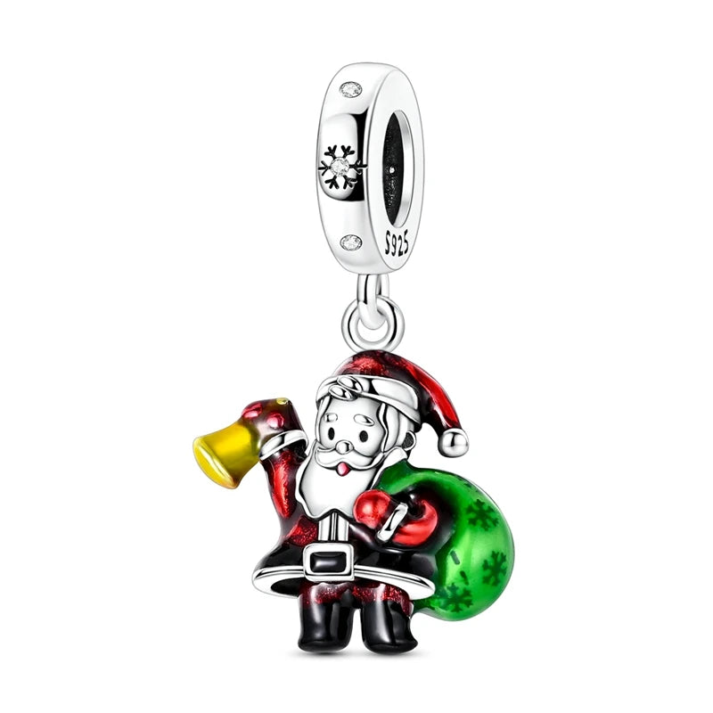 925 Silver Christmas Charm – Stocking, Gingerbread & Reindeer