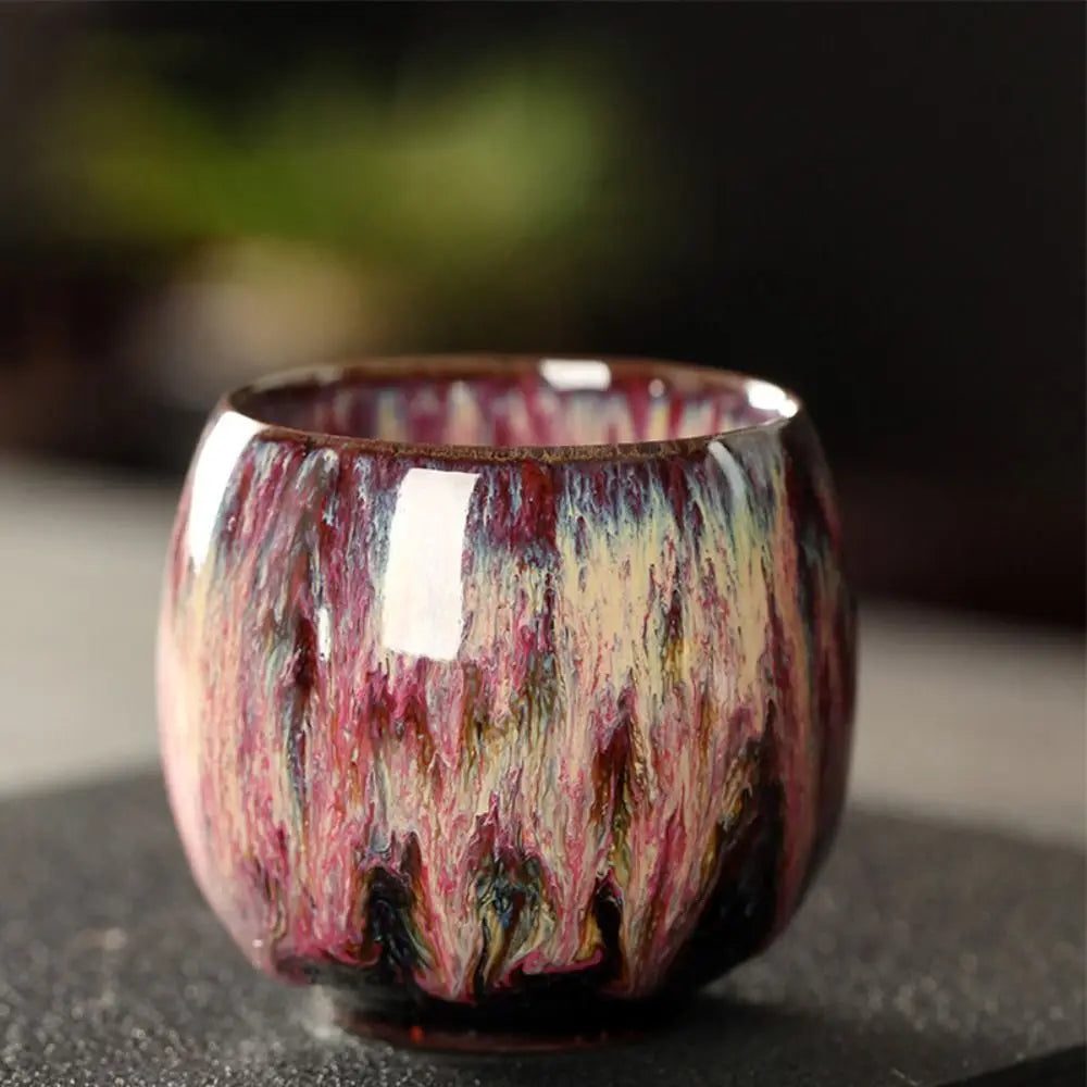 Japanese Ceramic Tea Cup – Handcrafted Kiln-Glazed Mug
