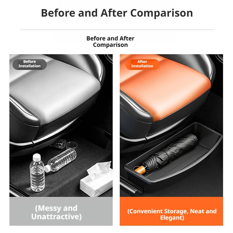 Car Under-Seat Storage Box – Universal Organizer Drawer