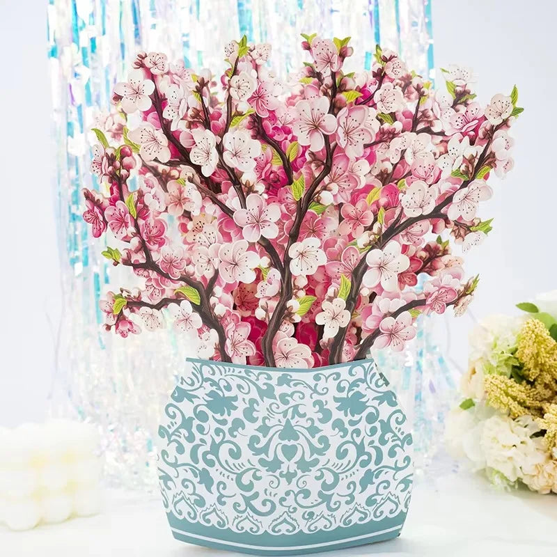 3D Pop-Up Flower Greeting Card – Handmade Card for Any Occasion