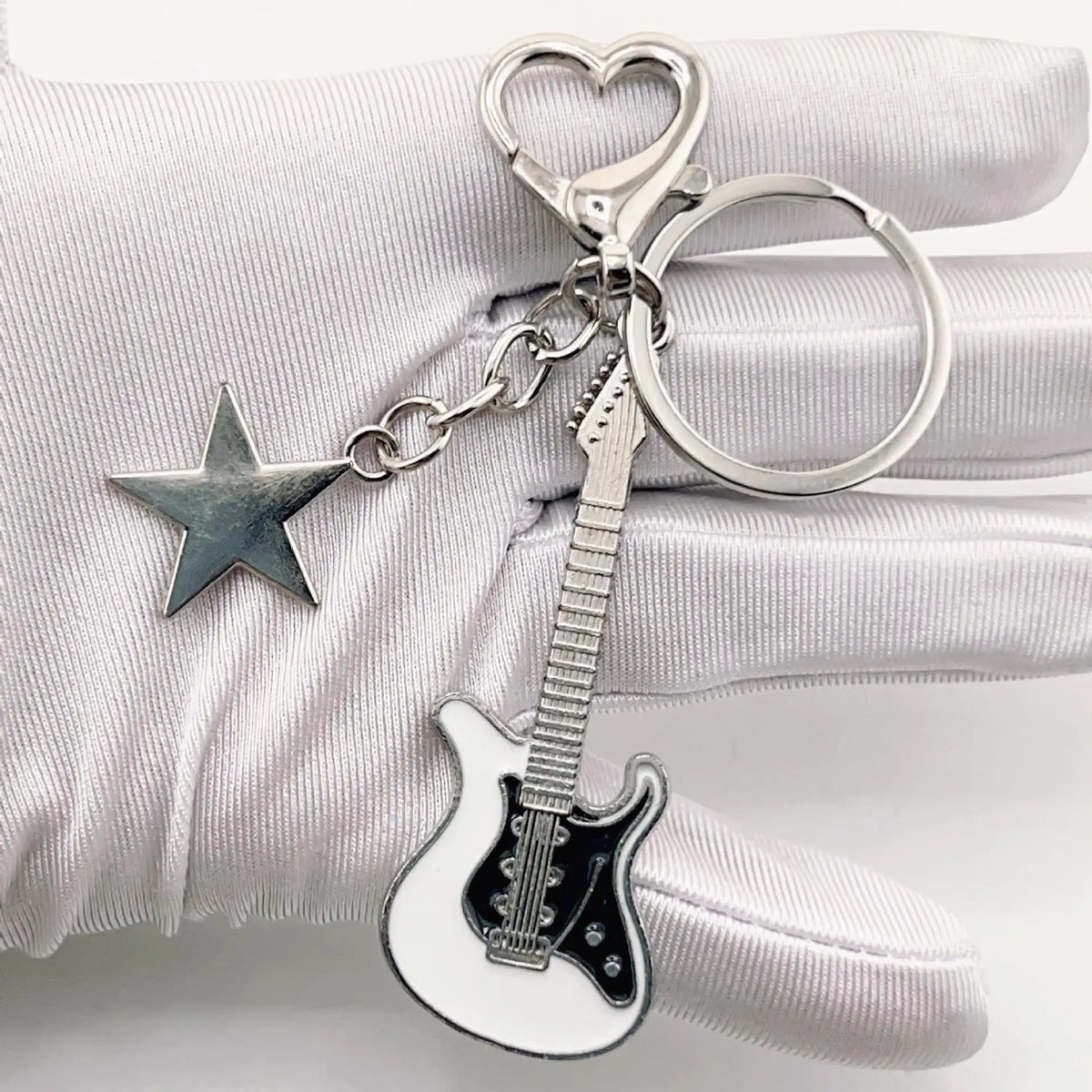 Matching Guitar Keychain Set for Couples