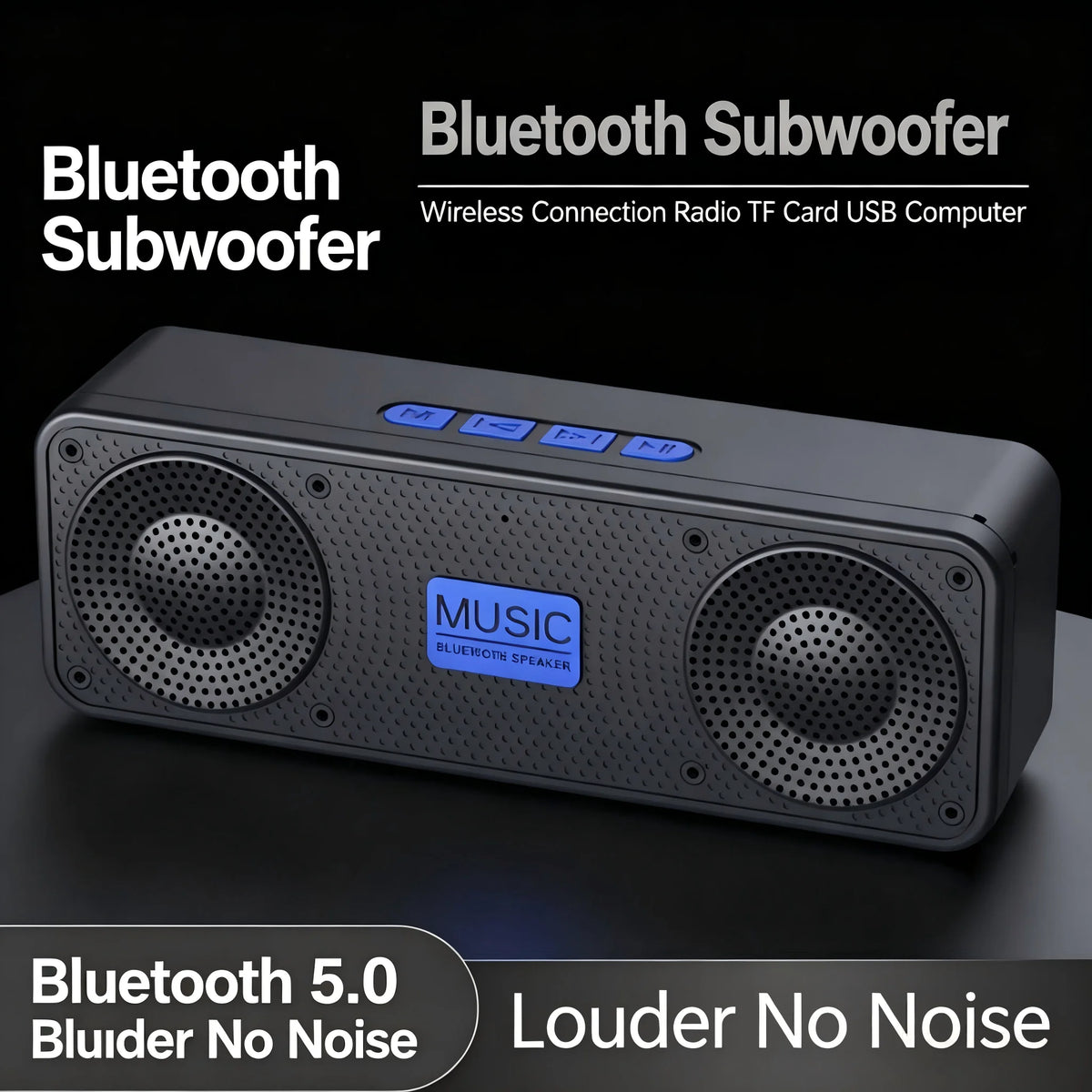 S18 Portable Bluetooth Speaker – Subwoofer, FM Radio, Waterproof