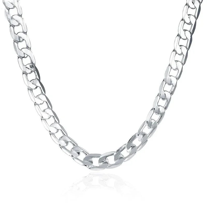 925 Sterling Silver 6mm Chain Necklace – Classic Unisex Chain