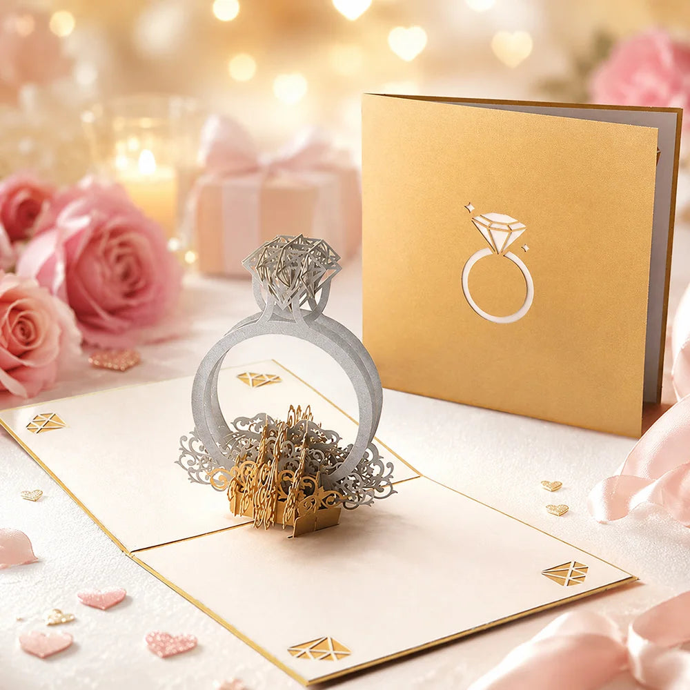 3D Pop-Up Flower Greeting Card – Handmade Card for Any Occasion