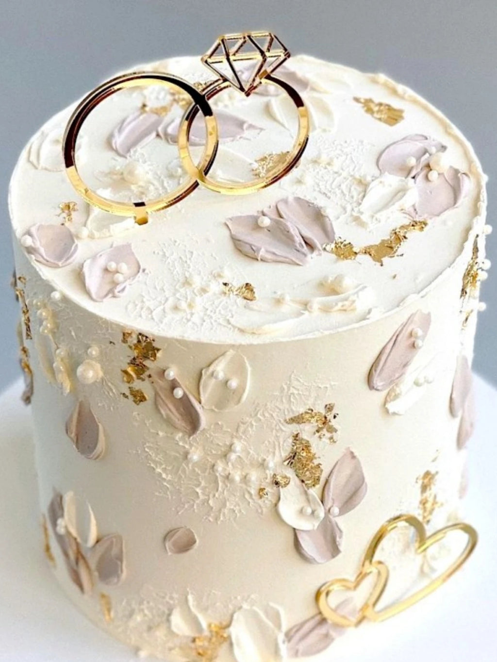 Diamond Ring Acrylic Cake Topper – Engagement & Anniversary