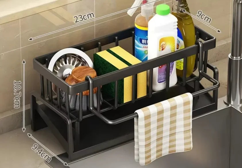 Kitchen Sink Caddy – Sponge, Soap & Towel Holder