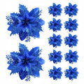 Glitter Christmas Flower Ornaments – Christmas Tree Decorations