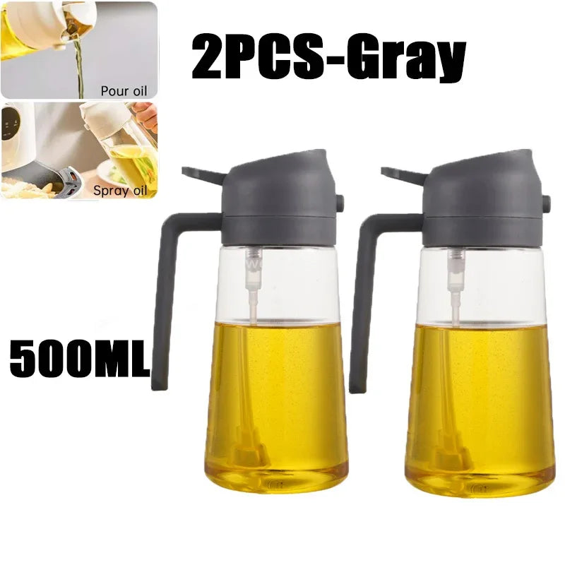 2-in-1 Oil Sprayer & Brush – For Air Fryer, Salad & Grilling
