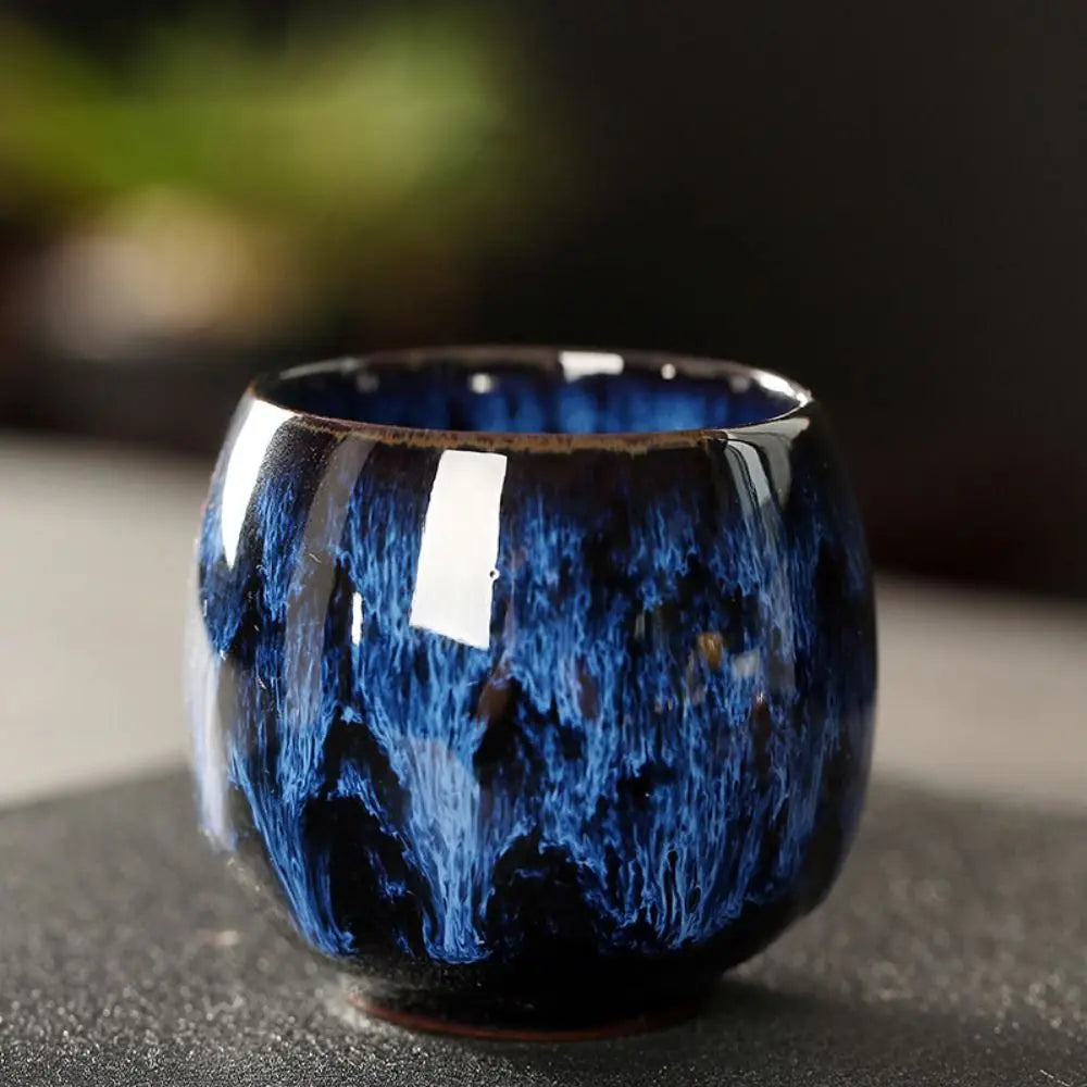 Japanese Ceramic Tea Cup – Handcrafted Kiln-Glazed Mug