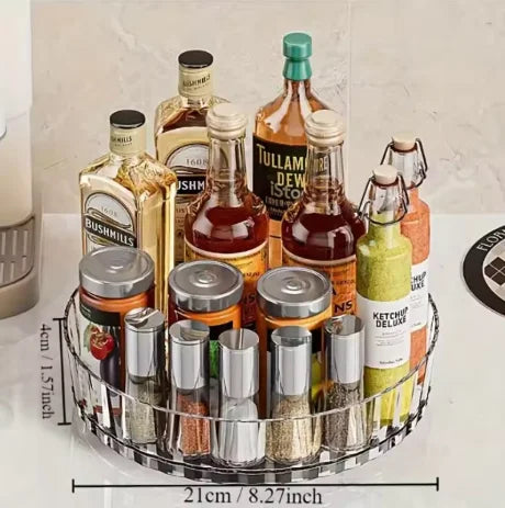 Rotating Spice Rack Organizer – Space-Saving Countertop Storage