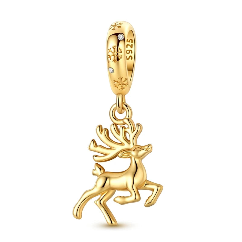 925 Silver Christmas Charm – Stocking, Gingerbread & Reindeer