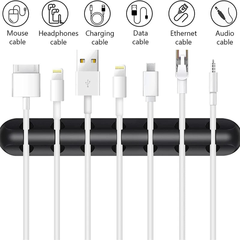 Cable Organizer Clips – Desk Charging Cable Holder