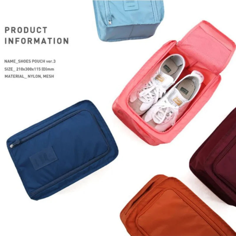 Foldable Waterproof Shoe Storage Bag – Travel Organizer