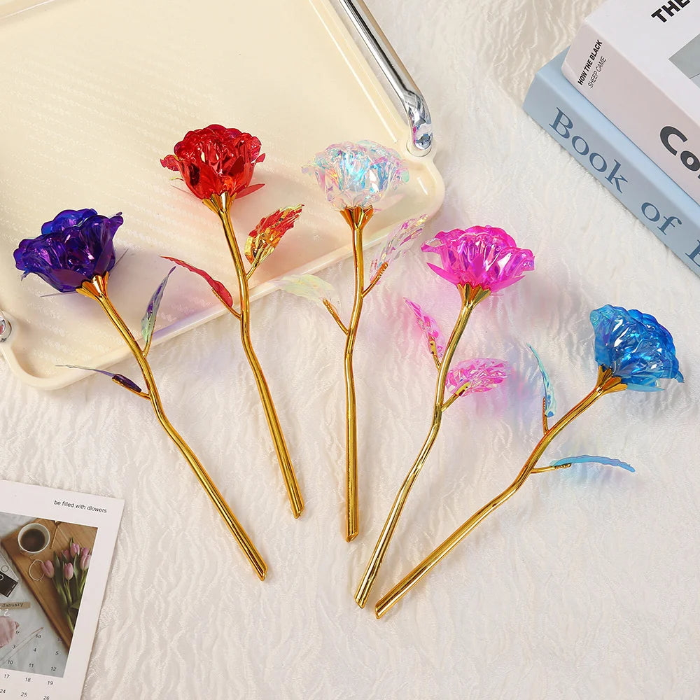 24K Gold Foil Rose 18 cm – Everlasting Valentine's Gift