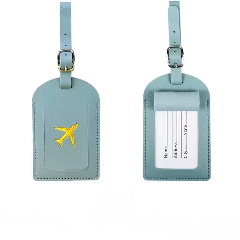 Leather Luggage Tag – Suitcase Name & Address Label
