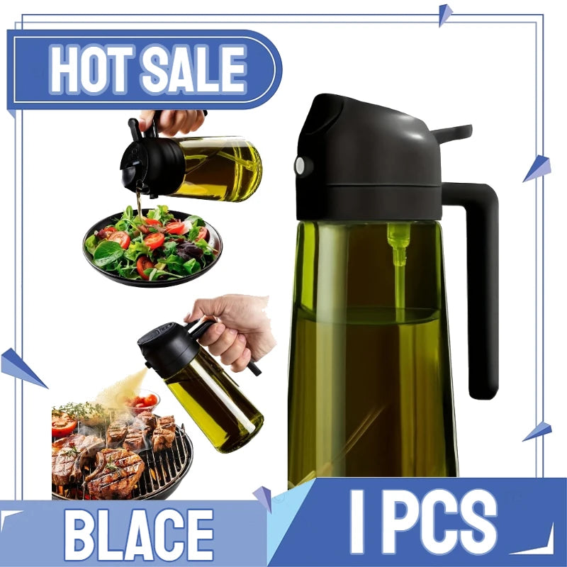 2-in-1 Oil Sprayer & Brush – For Air Fryer, Salad & Grilling