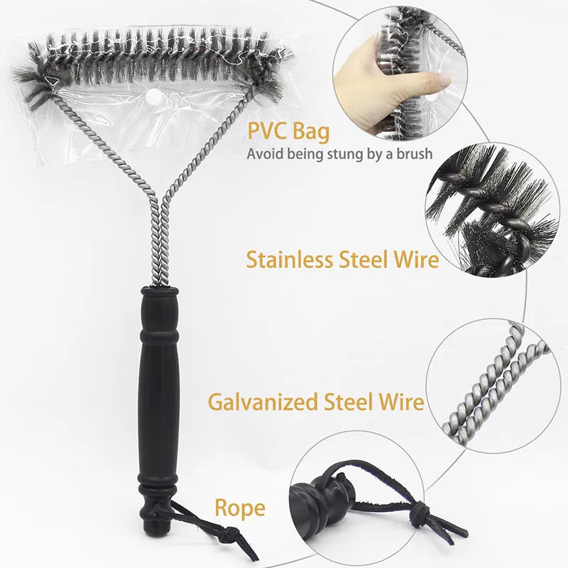 Stainless Steel BBQ Grill Brush – Grill Cleaning Tool