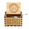 Hand-Crank Wooden Music Box – Carved Vintage Gift