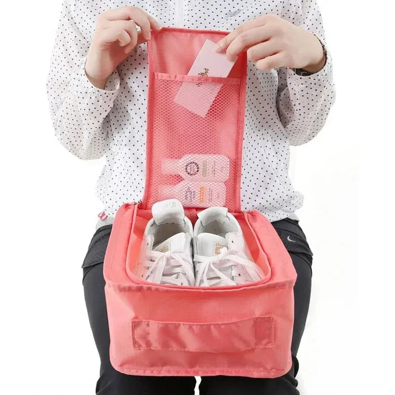 Foldable Waterproof Shoe Storage Bag – Travel Organizer