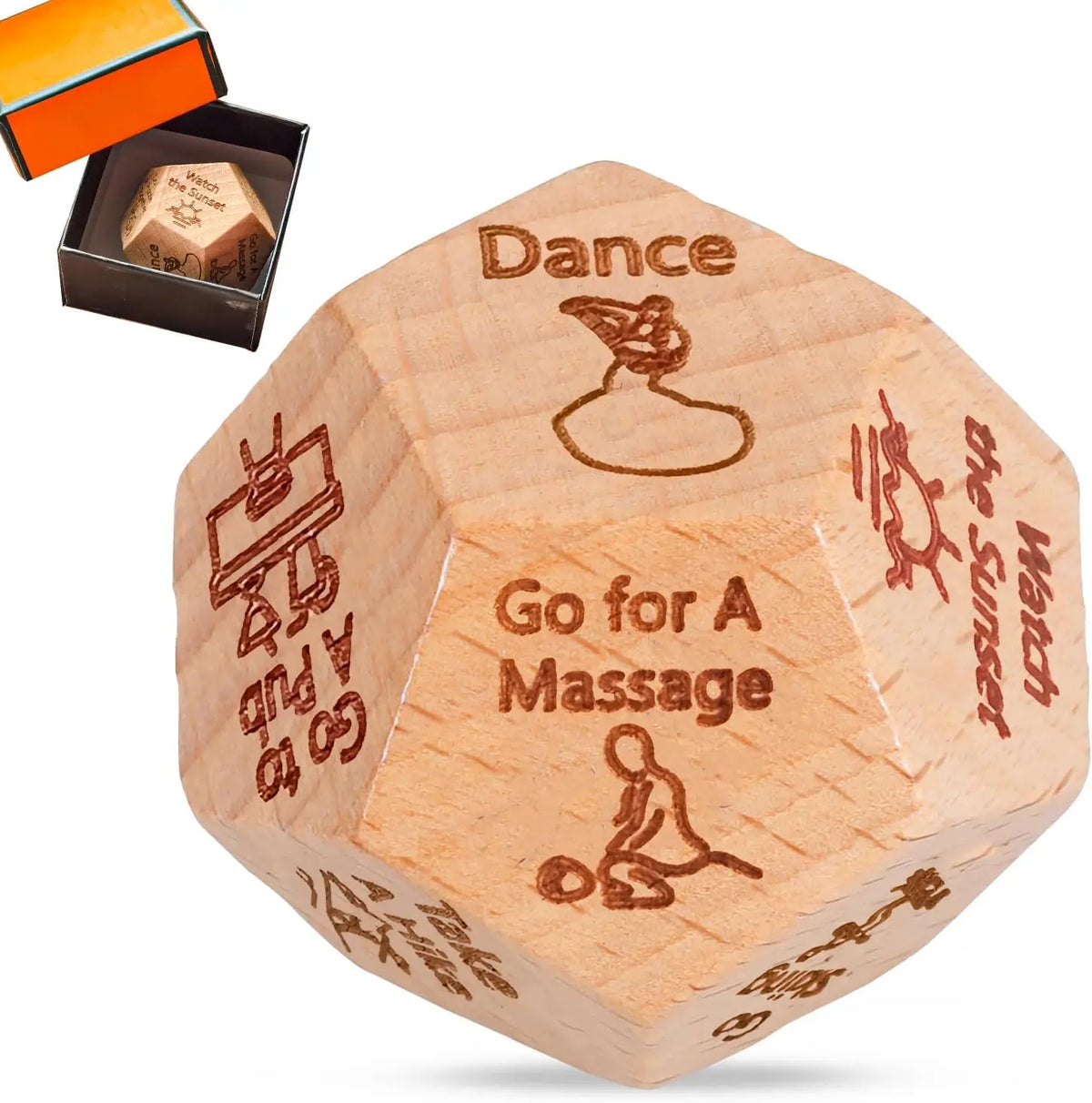 Couples Date Night Decision Dice – Food, Movie & Activity